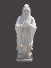 孔夫子石雕像