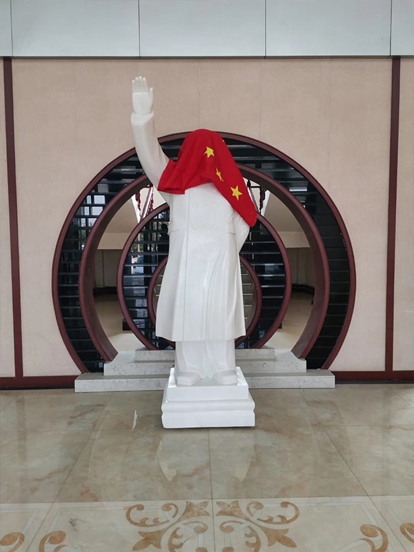 特级汉白玉石材毛泽东主席雕像